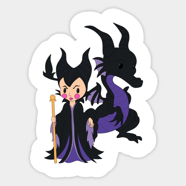 Malificent Sticker by BeckyDesigns